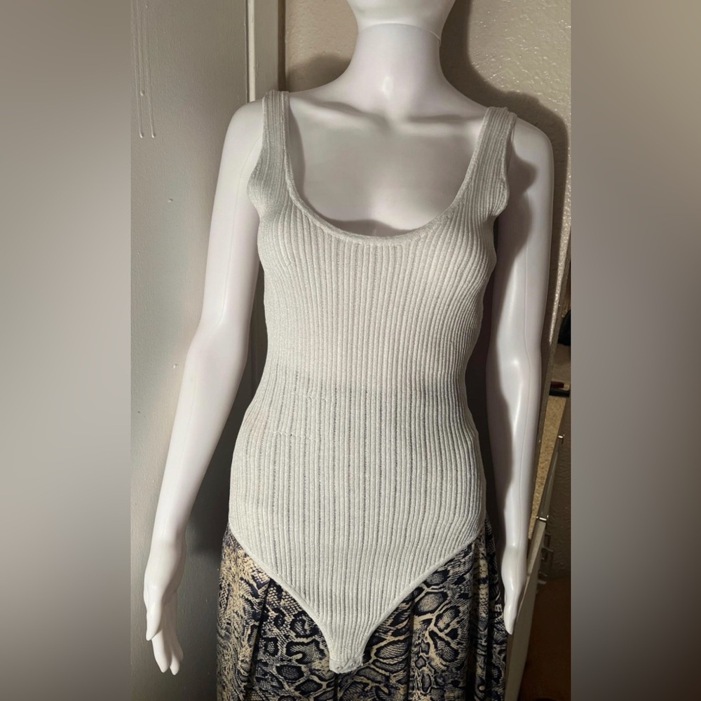 Silver Metallic Bodysuit